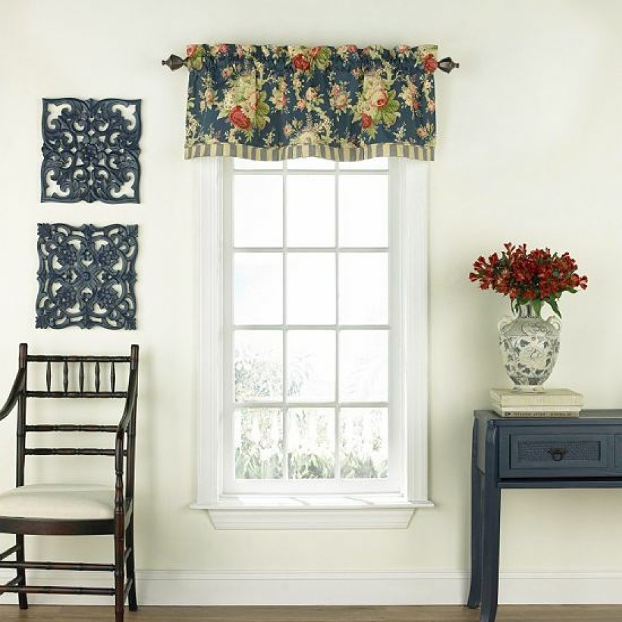 Home Decor * | Waverly Sanctuary Rose Window Valance 52" X 16"