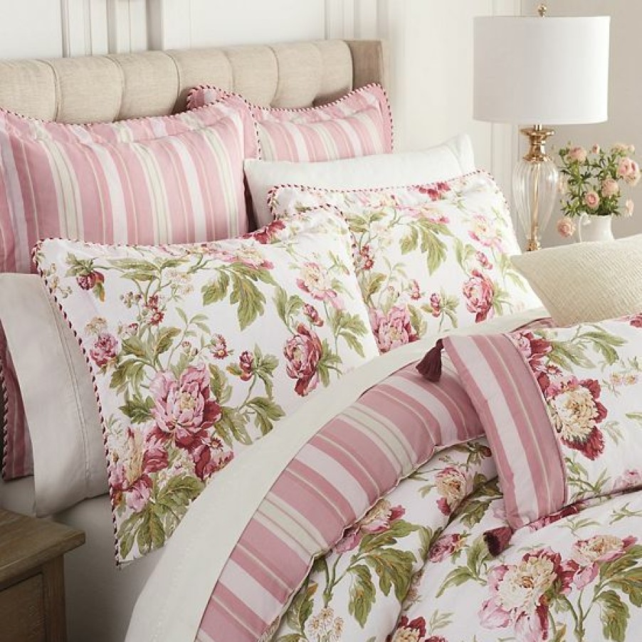 Bed & Bath * | Waverly Forever Peony Comforter Set With Shams