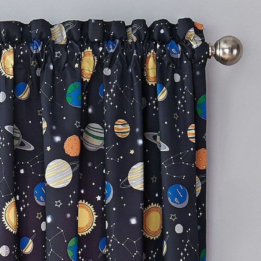 Home Decor * | Waverly Kids Space Adventure Blackout Window Curtain