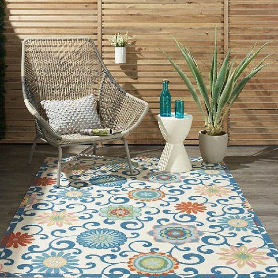 Home Decor * | Waverly By Nourison Sun N Shade Terrace Indoor Outdoor Rug