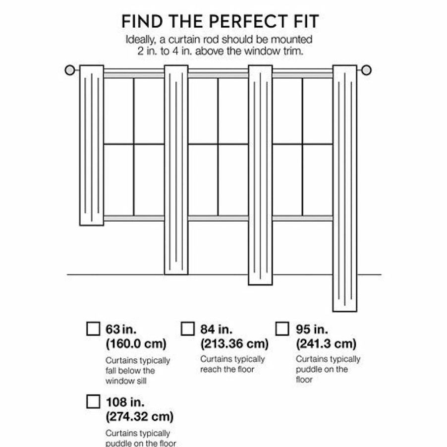 Home Decor * | Waverly 2-Pack Norfolk Window Curtains