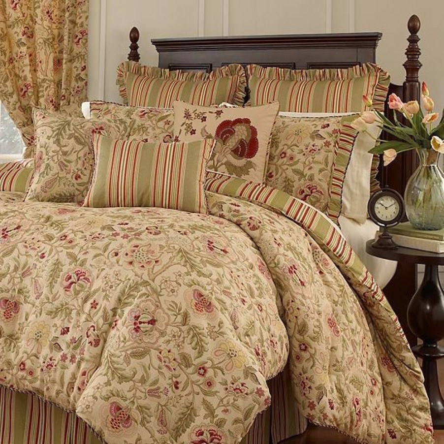 Bed & Bath * | Waverly Imperial Dress 4-Pc. Reversible Comforter Set Queen