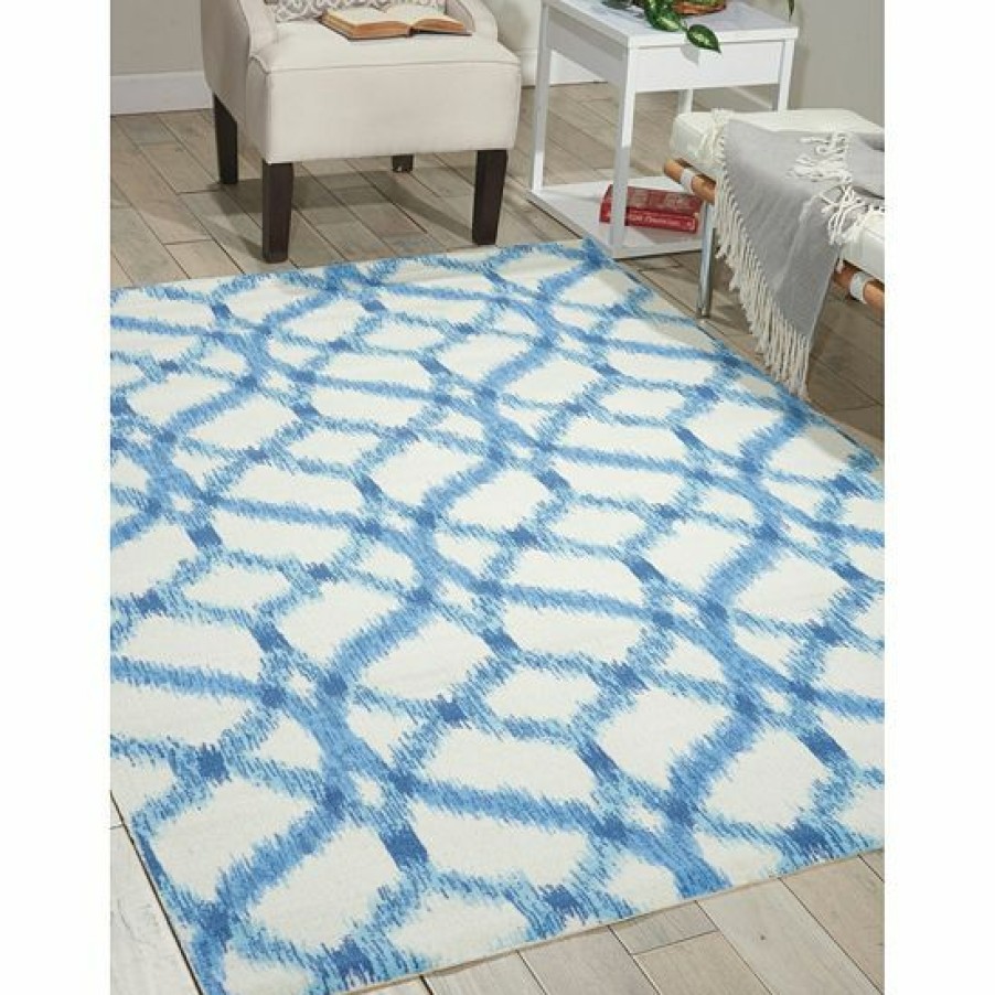 Home Decor * | Waverly Sun N' Shade Abstract Trellis Indoor Outdoor Rug