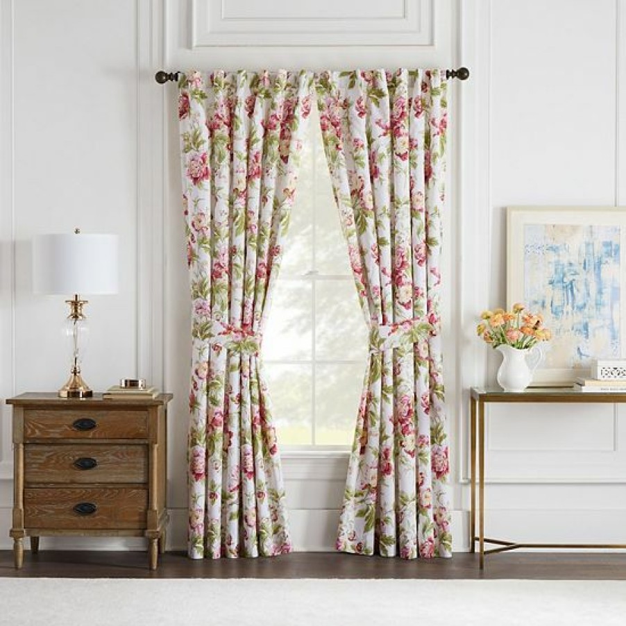 Home Decor * | Waverly Forever Peony Window Curtain Set