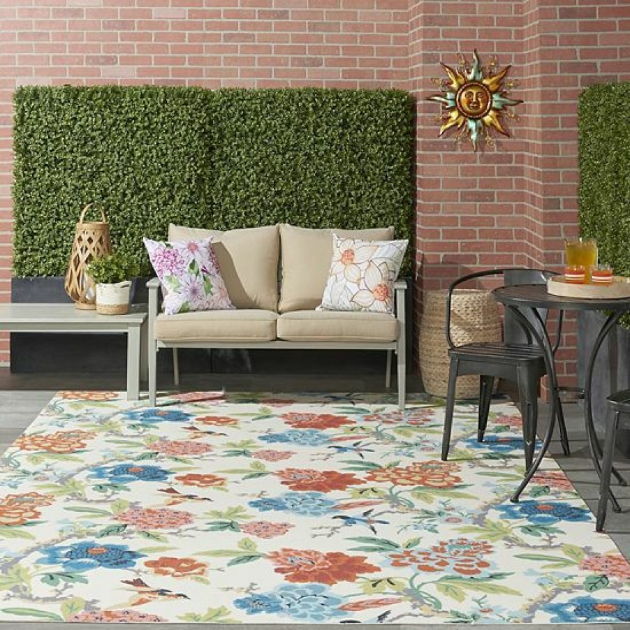 Home Decor * | Waverly By Nourison Sun N Shade Garden Indoor Outdoor Rug