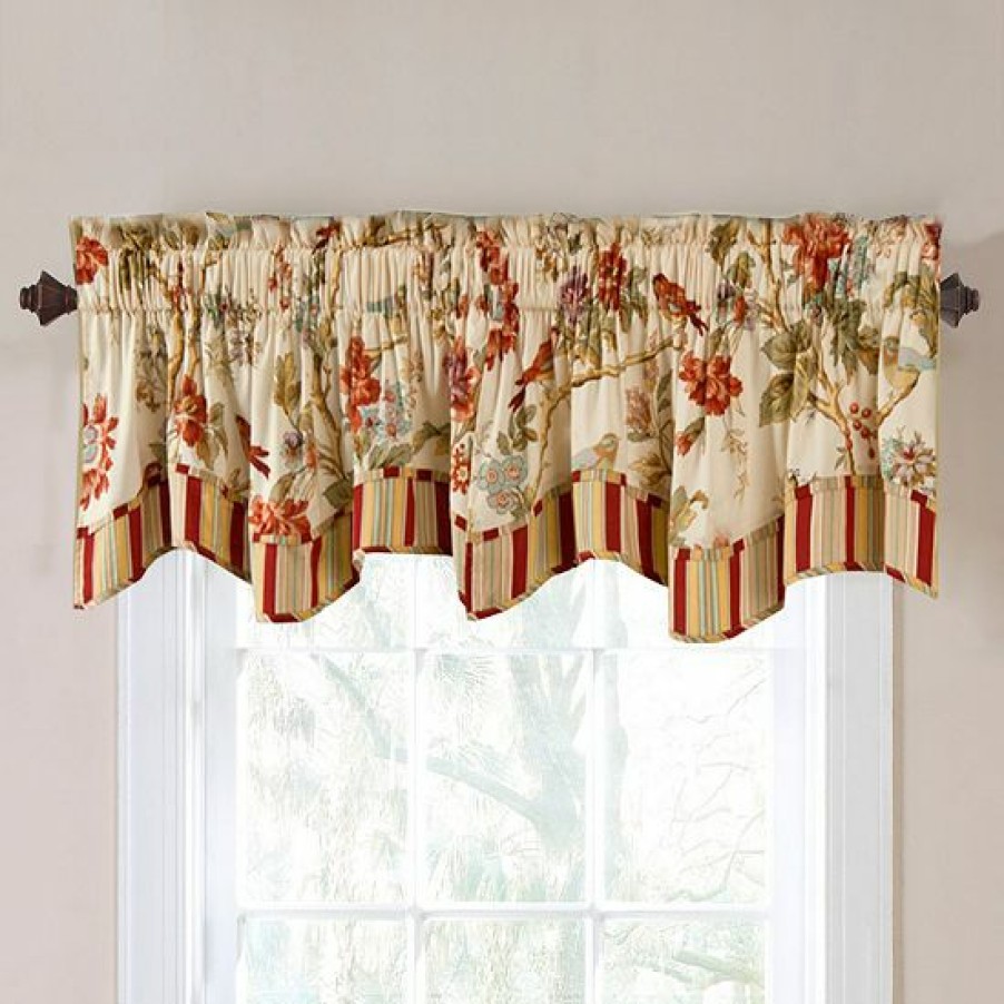 Home Decor * | Waverly Charleston Chirp Window Valance 50" X 16"