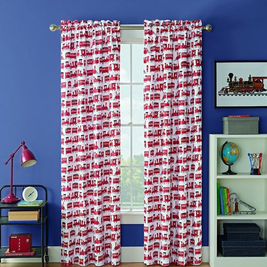 Home Decor * | Waverly Kids Express Train Blackout Window Curtain