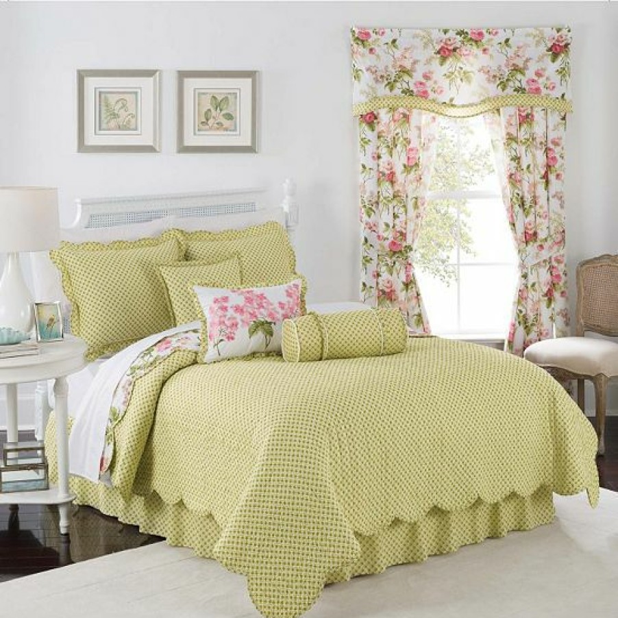 Bed & Bath * | Waverly Emma'S Garden Reversible Quilt Set