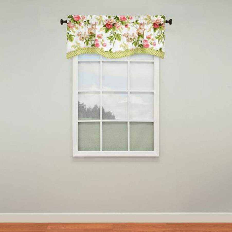 Home Decor * | Waverly Emma'S Garden Window Valance 52" X 18"